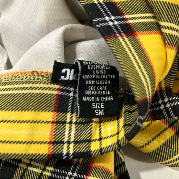 Hot Topic Yellow Plaid Skater Circle Skirt - Picture 10 of 10